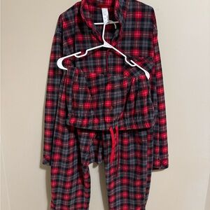 Plaid Men’s Pajamas - Red and Black